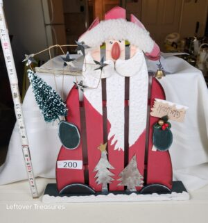 j200- santa claus mantel art - Image 1