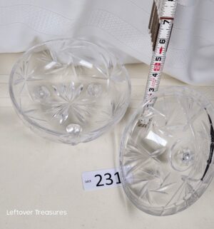j231- Crystal Candy Dish - Image 2
