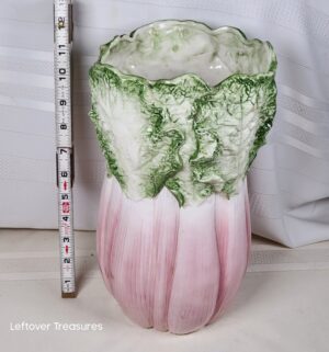 j237- Fitz & Floyd Vegetable Garden Rhubarb Vase - Image 1