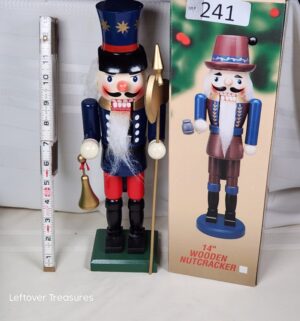j241- 14in wooden nutcracker - Image 1