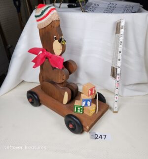 j247- Fisher-Price Teddy Zilo pull toy - Image 1