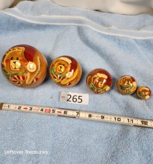 j265- Vintage Babuska Teddy Bear - Image 1