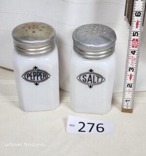 j276- Milk Glass Shakers by Mckee or Atlas - Image 1