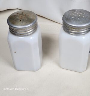 j276- Milk Glass Shakers by Mckee or Atlas - Image 2