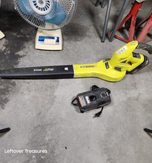 j283- Ryobi 18v Hybrid Blower w/ charger. Tested/works - Image 1