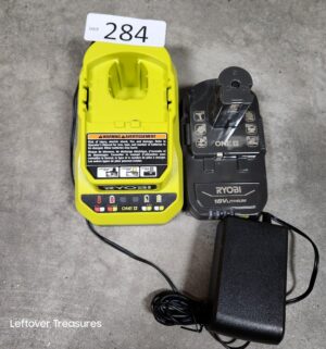 j284- Ryobi 18v Charger w/ battery - Image 1