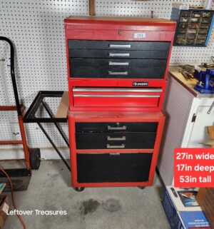 j293- Husky Rolling Tool Box w/ contents & key - Image 1