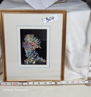 j304- Flowers. Original Art by D. Daly - Image 1