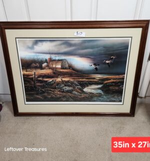 j317- Stormy Weather Signed by Terry Redlin