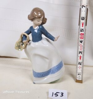 k153- Girl with Flower Basket. NAO/Lladro