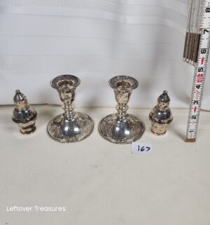 k167- weighted sterling silver items
