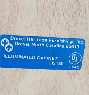 o239- Drexel 2 Piece Lighted China Hutch - Image 10