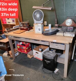 L8- vintage drafting table w/ light