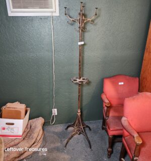 L15- antique Thonet style BRASS coat and hat stand