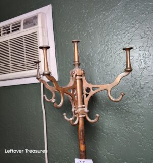 L15- antique Thonet style BRASS coat and hat stand - Image 3