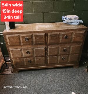 L166- Vintage Wooden Dresser