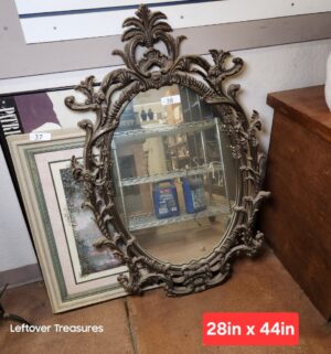 L38- Hollywood Regency Style Frame Mirror