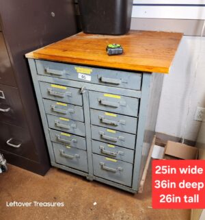 L46- Vintage metal organizer cabinet