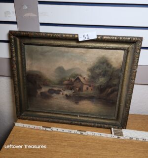 L51- Antique pre-1900s original oil painting
