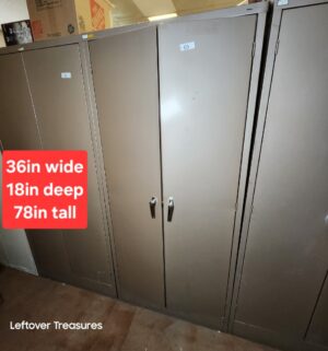 L65- Steel Locker Cabinet. No key. No contents