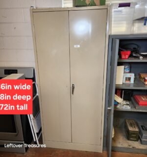 L69- Steel Locker Cabinet. No key. No contents