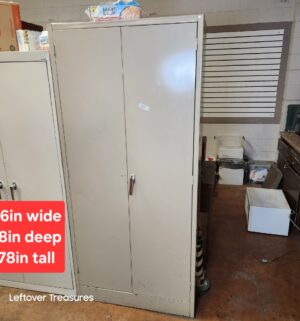 L70- Steel Locker Cabinet. No key. No contents