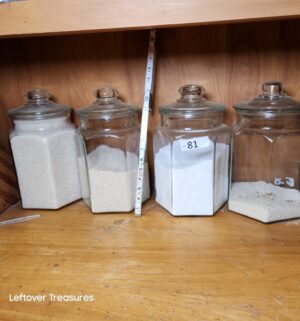 L81- Anchor Hocking Heritage Hill glass jars