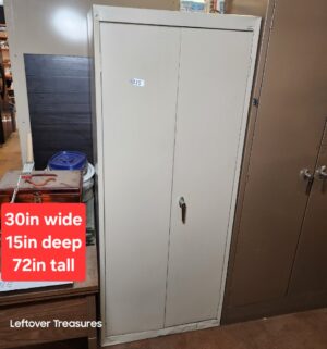 L115- Steel Cabinet. No key. No Contents