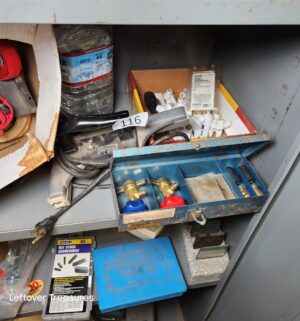 L116- tools, hardware in cabinet - Image 3