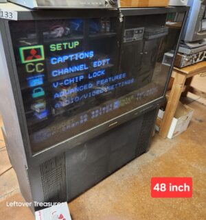 L133- Mitsubishi 48 inch projection TV. Still works