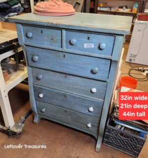 L150- Antique blue dresser chest