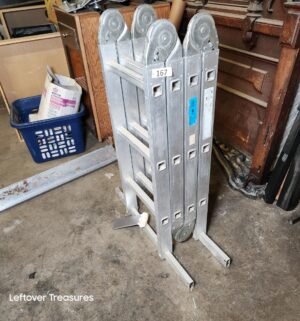 L167- multi-purpose folding aluminum ladder