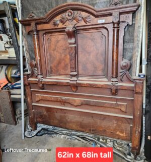 L169- Renaissance Revival bed frame. Walnut wood