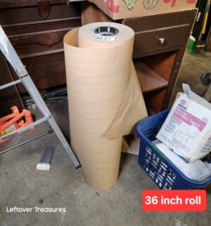 L187- large roll of brown kraft paper
