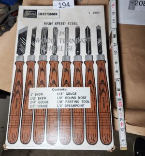 L194- Craftsman wood turning chisel set