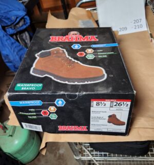 L428- Brahma Size 8.5 Work boots. Moved from lot 193