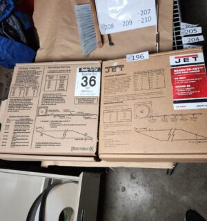 L196- Jet 36/80 grit drum sander rolls