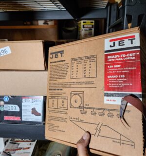 L196- Jet 36/80 grit drum sander rolls - Image 4