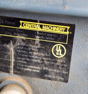 L200- Central Machinery Drill Press - Image 4