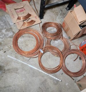 L214- several coils of copper tubing