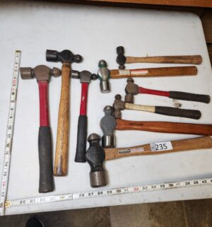 L235- vintage ball peen hammers
