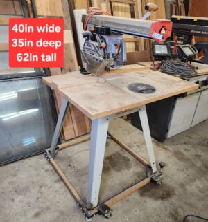 L277- Ridgid Radial Arm Saw. T48BXGPS-157