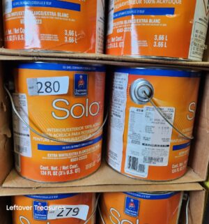 L280- Case of 4 Sherwin Williams Extra White 6503-23223. 124 Fl oz