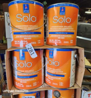L281- Case of 6 Sherwin Williams Extra White 6503-23223. 124 Fl oz