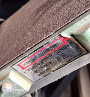 L284- Central Machinery 6in x 9in belt/disc sander - Image 3
