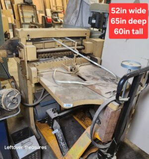L296- Challenge Paper Cutter Size 305. Model HBF