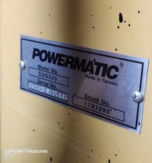 L297- Powermatic DDS-225 dual drum sander - Image 5