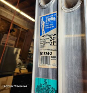 L317- Werner 24ft Extension Ladder - Image 3