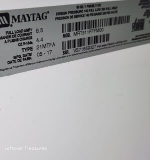 L322- Maytag Stainless Refrigerator. Works. Unplugged 3/3/26 - Image 3