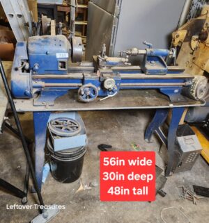 L333- vintage metalworking lathe. Single phase. 3 jaw chuck